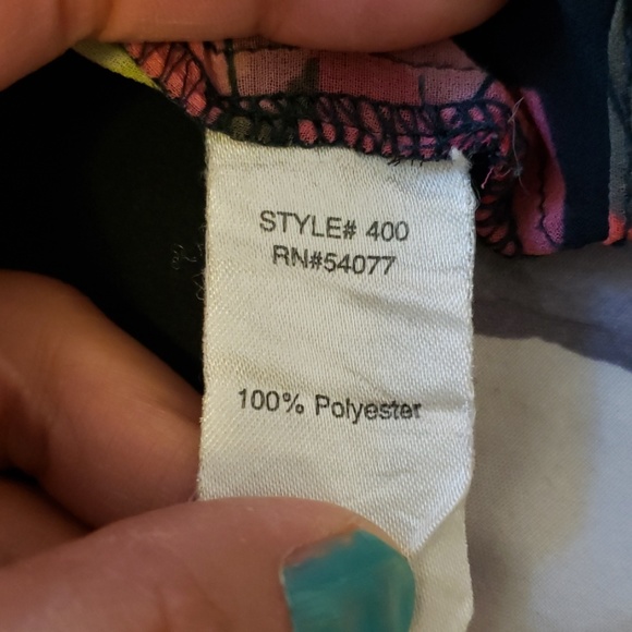 Cabi XS Sheer Floral Blouse/Swimsuit Coverup - Picture 6 of 6